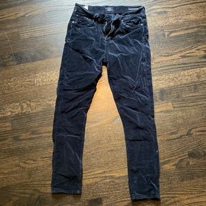 Navy velvet Citizens of Humanity skinny jeans, size 26